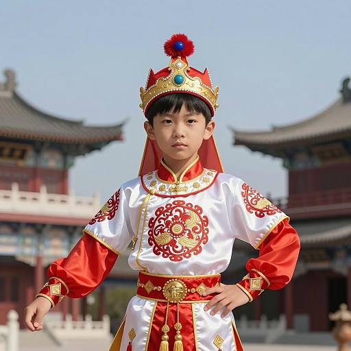 Photorealistic Portrait in Traditional Costume