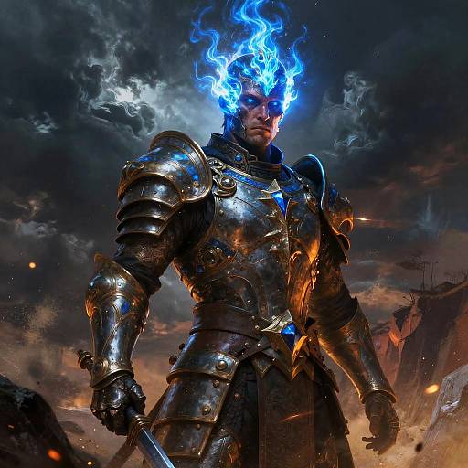 Griffin-Rider Sentinel on Storm Cliff