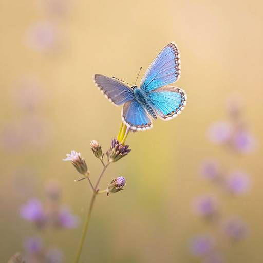 Blue Daggertail Butterfly in Flight