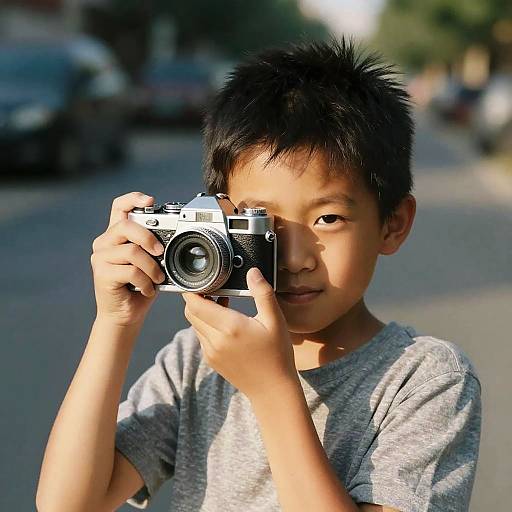Cinematic Portrait of Spirited Child