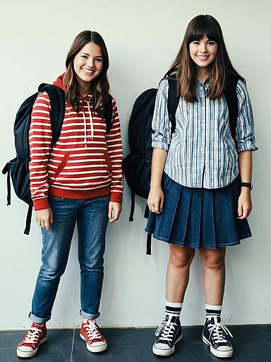 Funny Costume Group with Backpacks