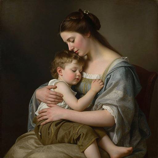 Timeless Maternal Embrace