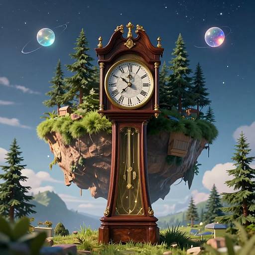 Colossal Grandfather Clock Dreamscape
