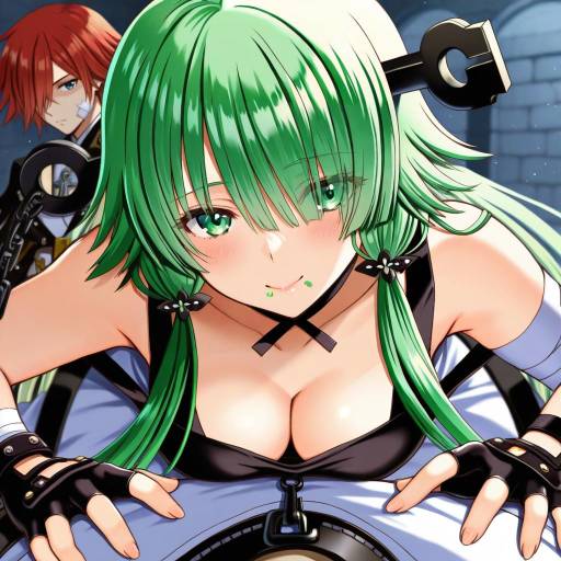 Illustration of A.b.a, guilty gear in the style of Seiru (prairie)