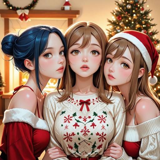 Festive Gathering of Smiling Girls