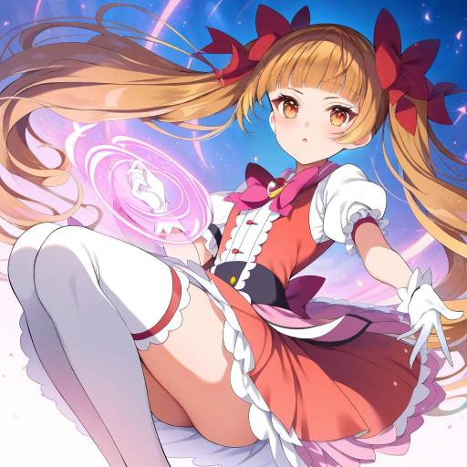 Illustration of Aisaki emiru, precure in the style of Asahina hikage