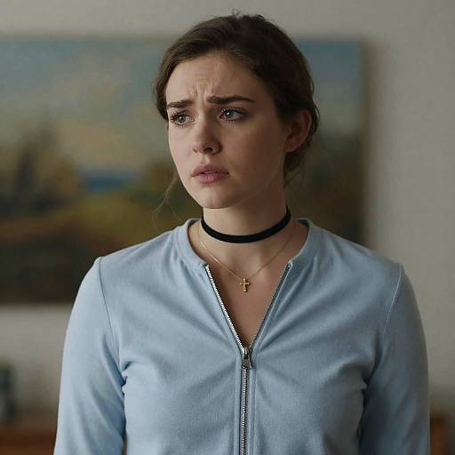 Portrait of a Young Woman in Blue