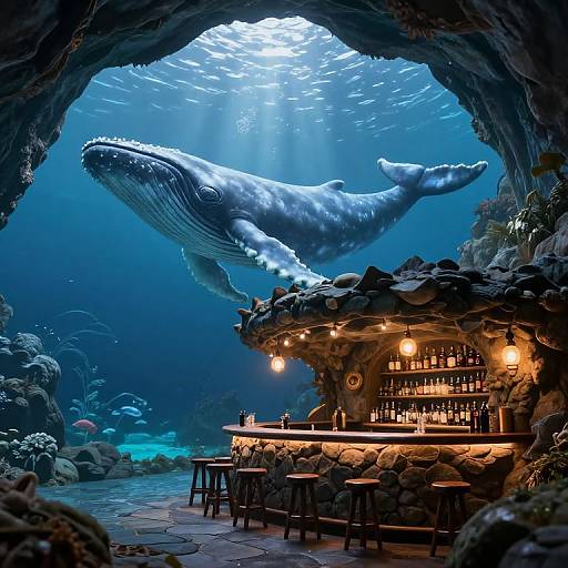 Cozy Bar Inside Ethereal Whale