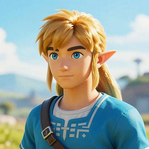 Realistic 3D Render of Link from The Legend of Zelda