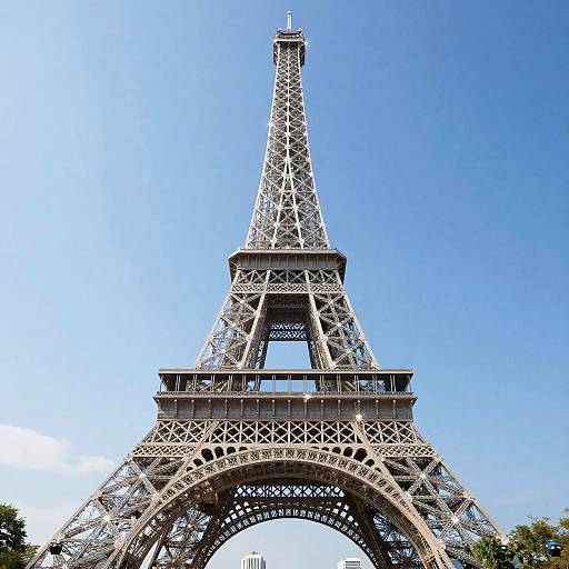 Crystal Glass Eiffel Tower Reflection