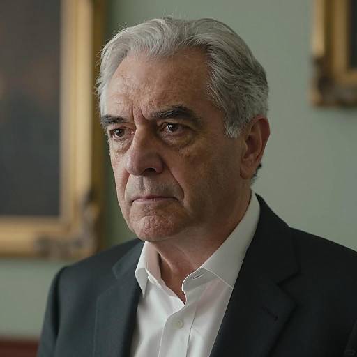 Serious Portrait of an Older Man