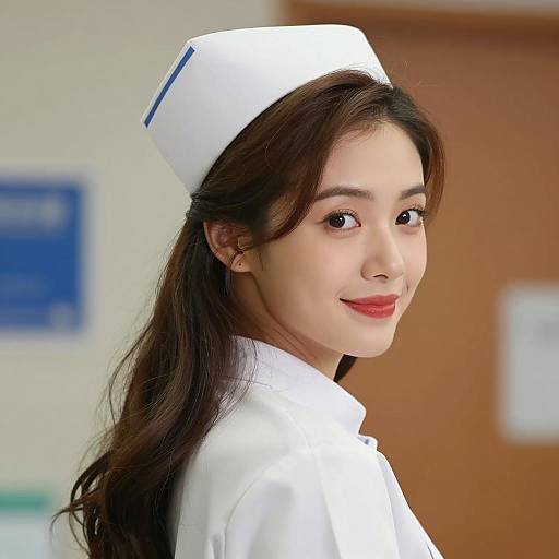 Warm Portrait of a Nurse with Smile