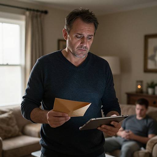 Middle-Aged Man Receives Sad News