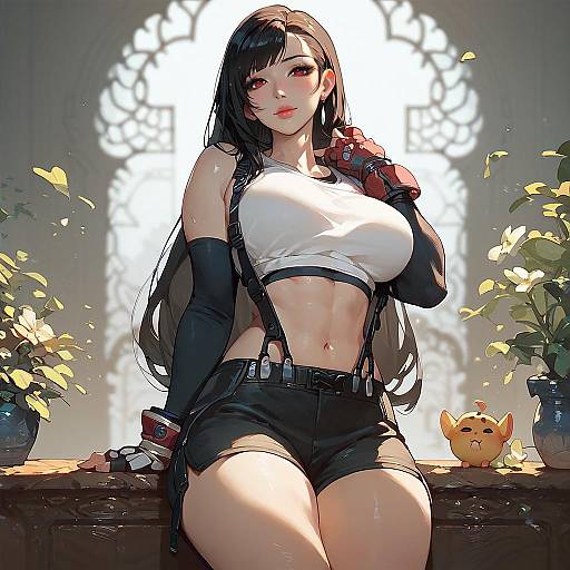 Tifa Lockhart in Casual Shorts Pose