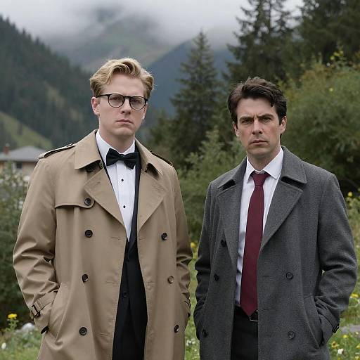 Serious Men in a Misty Mountain Forest