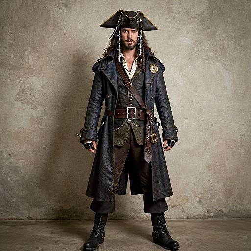 Steampunk Pirate Man in Costume