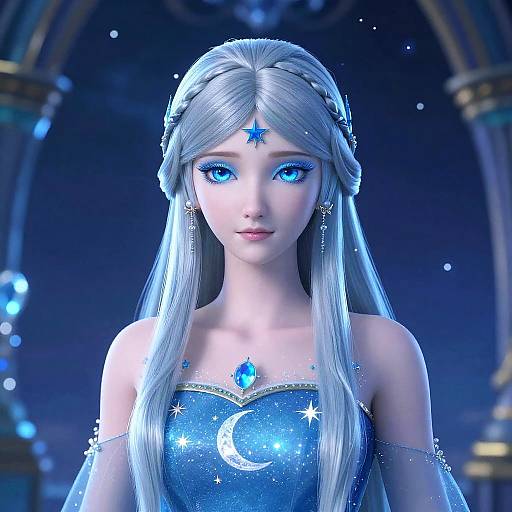 Mystical Princess with Celestial Royalty