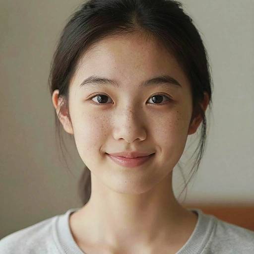 Photorealistic Asian Girl Portrait