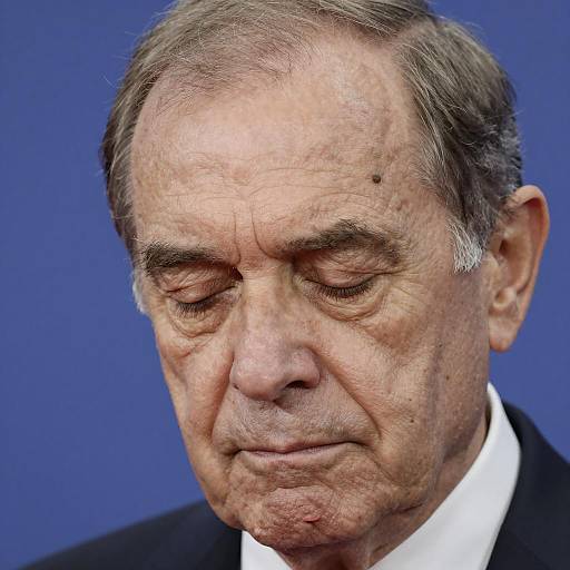 Close-up of Older Man with Serious Expression