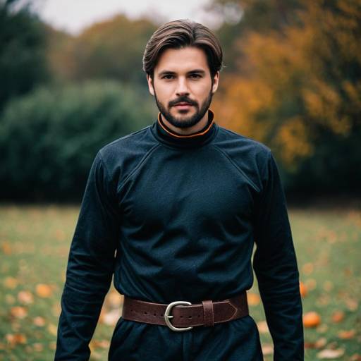 Realistic Male Halloween Costume Portrait