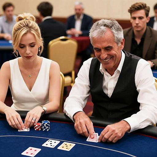 Vibrant Poker Game Scene Photography