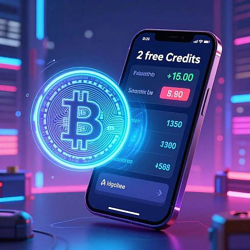 Futuristic Digital Wallet with Crypto