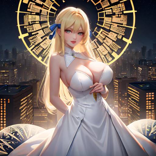 Aesthetic Anime Night Cityscape Portrait