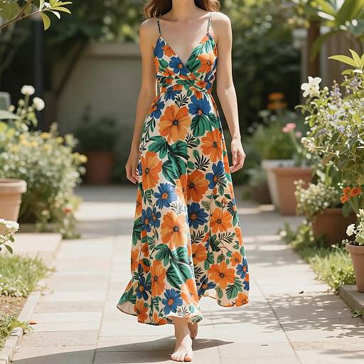 Serenity in a Sunlit Garden Path