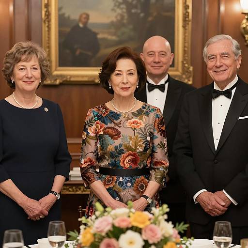 Elegant Formal Gathering with Friends