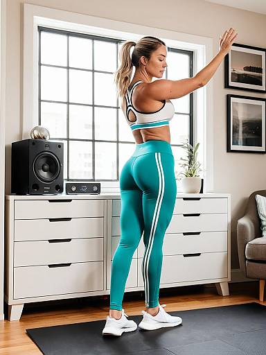 Radiant Fitness in a Cozy Corner