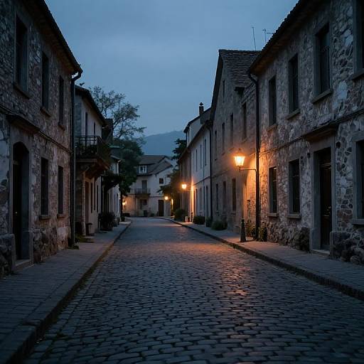 Candle-Lit Street Migrating Westward