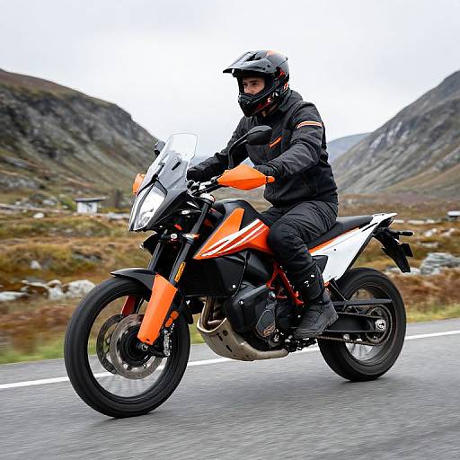 KTM Adventure 790R on Sellajoch Road