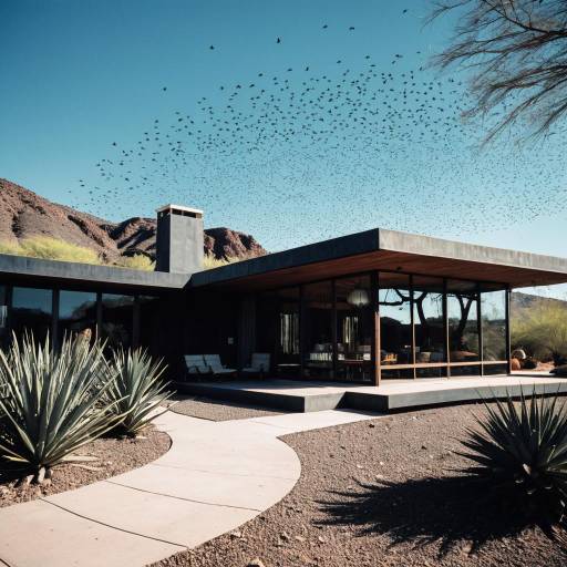 Mid-Century Desert Home in Stunning Perspective