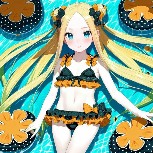 Illustration of Abigail williams (emerald float) (fate), fate/grand order in the style of Sp0i0ppp