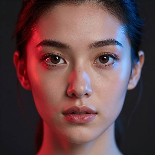 Photorealistic Portrait with Dramatic Lighting