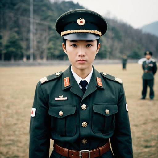 Realistic Korean Army Costume Portrait