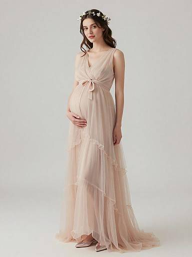 Ethereal Maternity Fairy Fashion Portrait