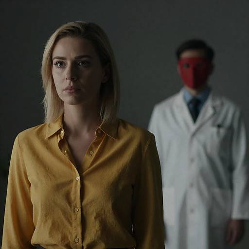 Mysterious Encounter in Dim Lighting