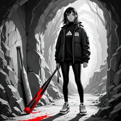 Mysterious Girl in Enchanted Cave