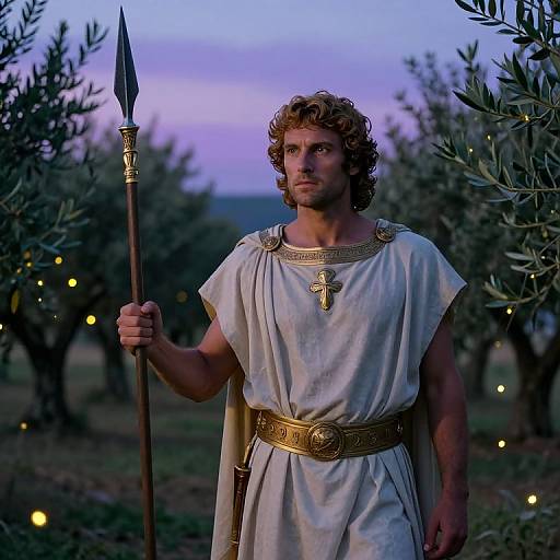 Telemachus in Twilight Olive Grove
