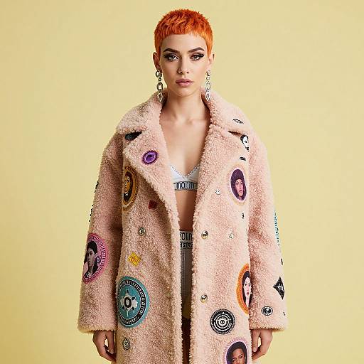 Vibrant Rave Fashion Portrait