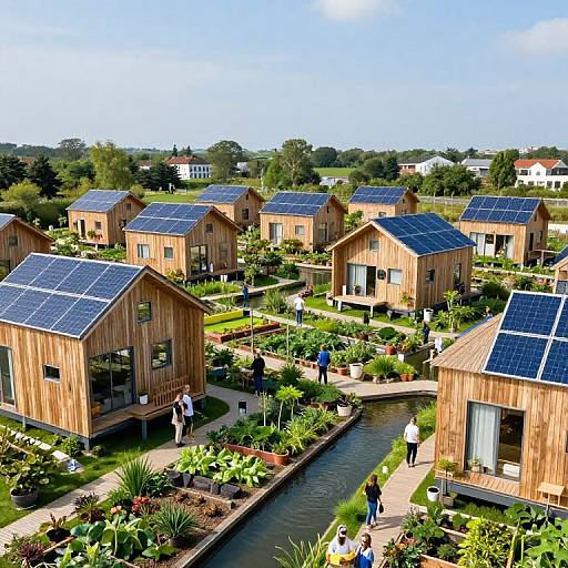 Futuristic Eco-Village with Sustainable Design