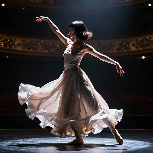 Shaggy Cut on Female Dancer