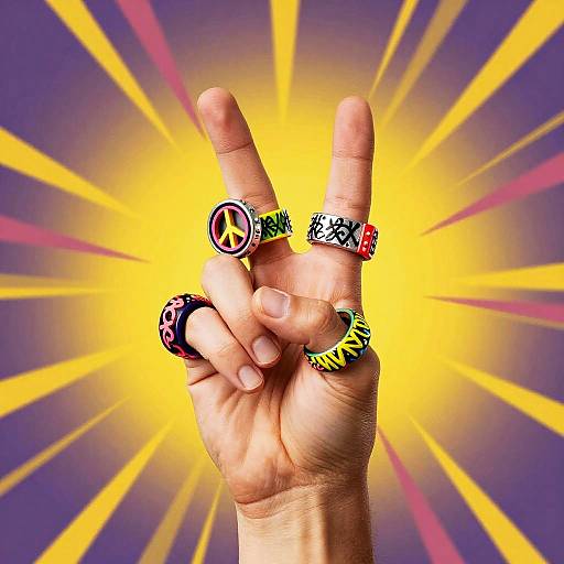 Pop Culture Peace Sign Art