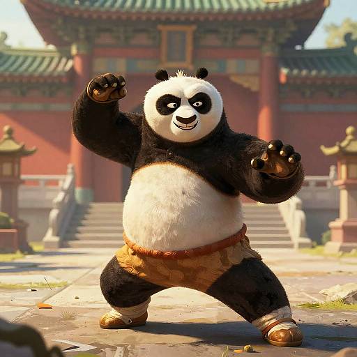 Epic Kung Fu Panda Martial Arts Pose