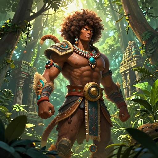 Afrobyll in Lush Jungle Fantasy