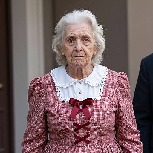 Realistic Crossdressing Old Woman Portrait