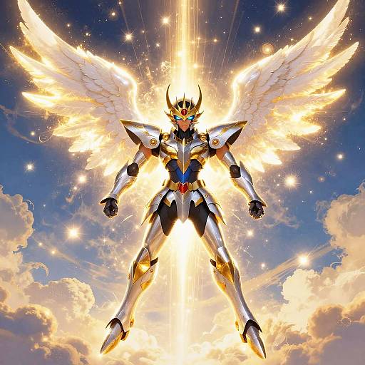 Angewomon Soaring in Celestial Glory