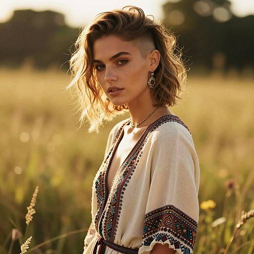 Bohemian High Fade Fashion Editorial