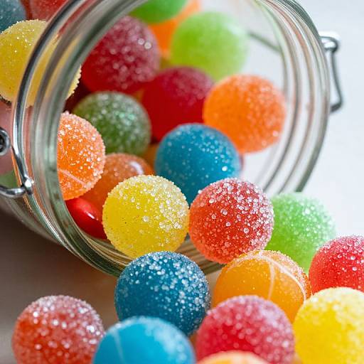 Vibrant Close-Up of Vintage Candy